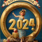 vintage happy new year 2024 images 2